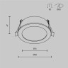 Встраиваемый светильник MAYTONI ORB DL130-GX53-W